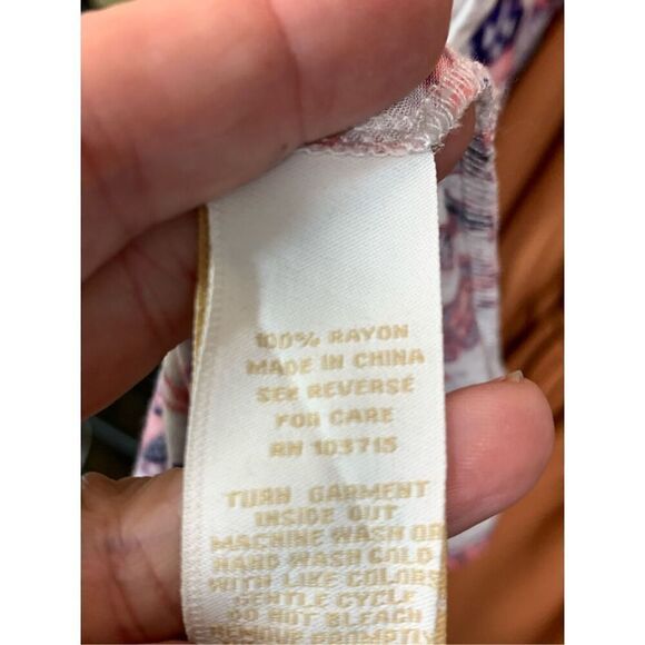 Hope & Harlow Women's Tie Dyed Scoop Neck Shift Dress Multicolor Size 10 - Picture 9 of 9